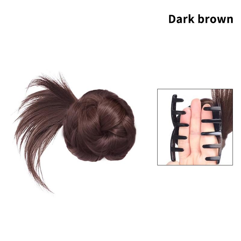 

Синтетический парик хвостик верхняя заколка для волос цветок бутон стиль невидимый парик хвостик для женщин нарядные аксессуары для волос темно-коричневого