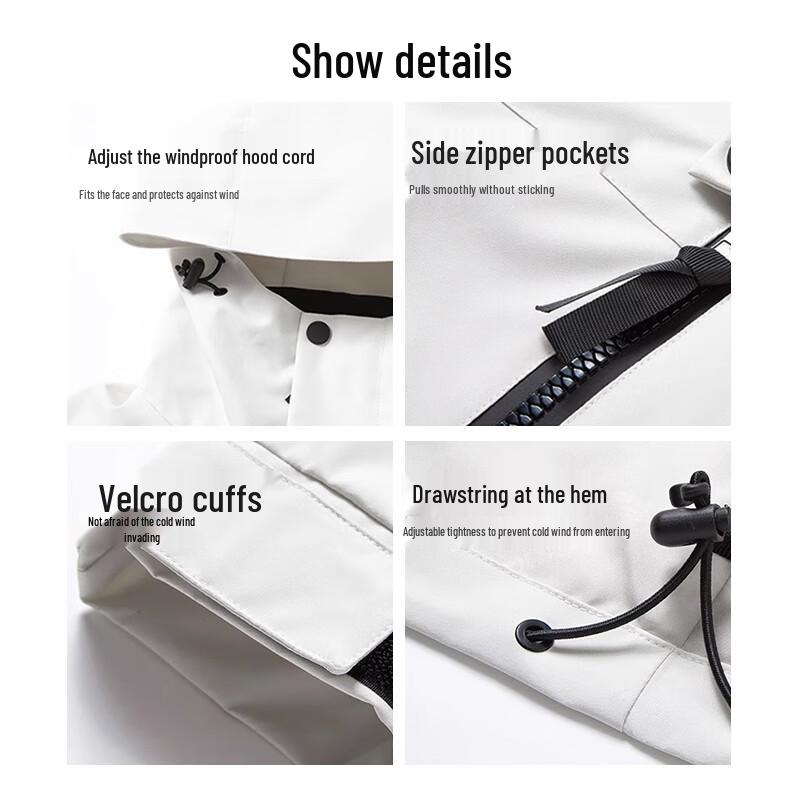 Unisex Outdoor Windproof Waterproof Trekking Jacket