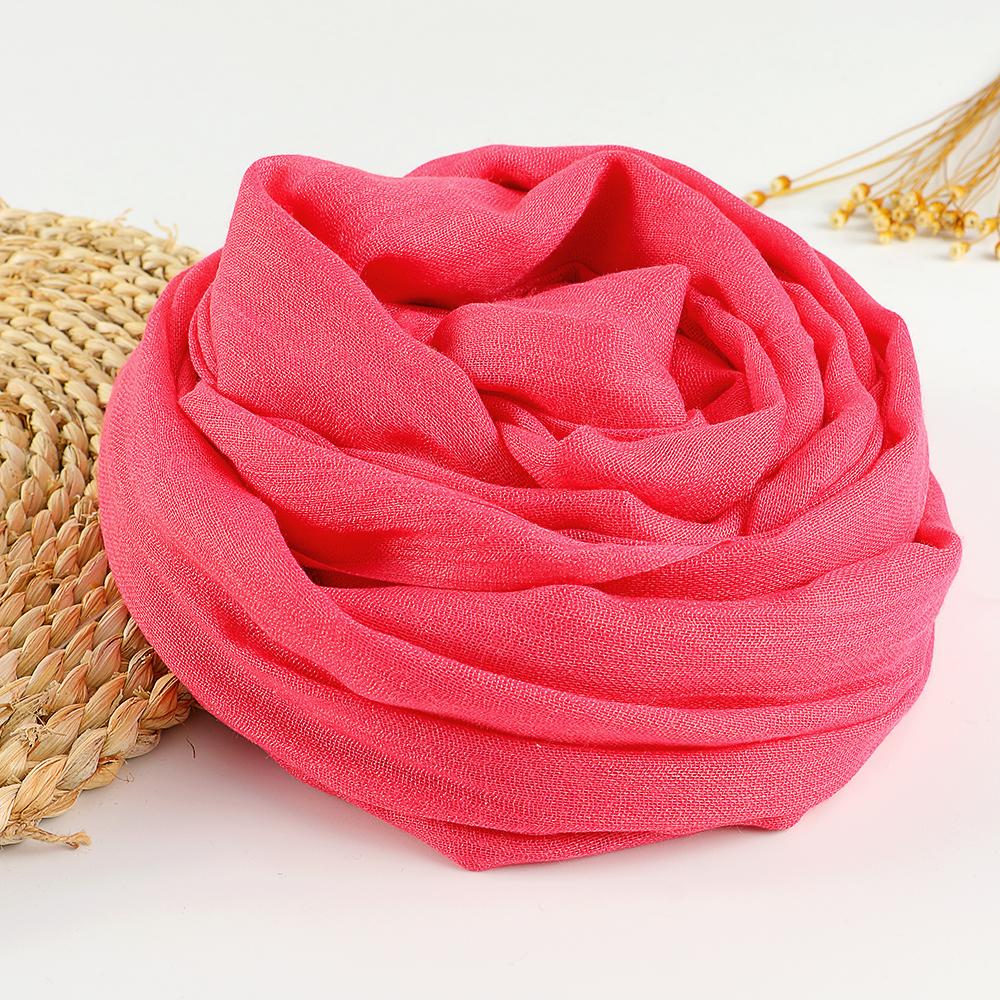 New Big Size Cotton Linen Hijab Scarf Women Muslim Shawls Soft Headscarf Wraps Solid Headband Bandana Bufandas Foulard 190*100cm