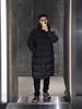 Mengjia Hannoveraner Unisex Matt Lange Daunenjacke mit Kapuze