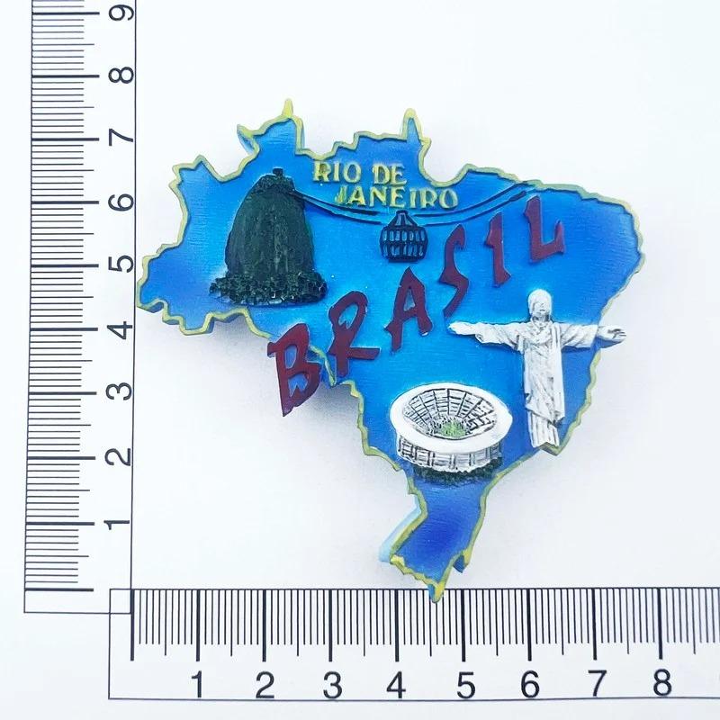 

Brazil Fridge Magnets Rio de Janeiro Tourist Souvenirs Travel Fridge Magnetic Stickers Home Decor Photo Wall Stickers Gifts