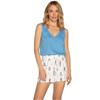 PJ Salvage Womens/Ladies Dog Print Patriotic Lounge Shorts