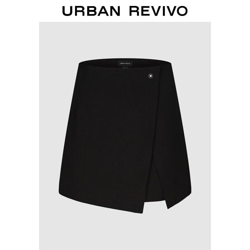 

UR2026 Women s High-Waist Irregular Hem Mini Skirt L