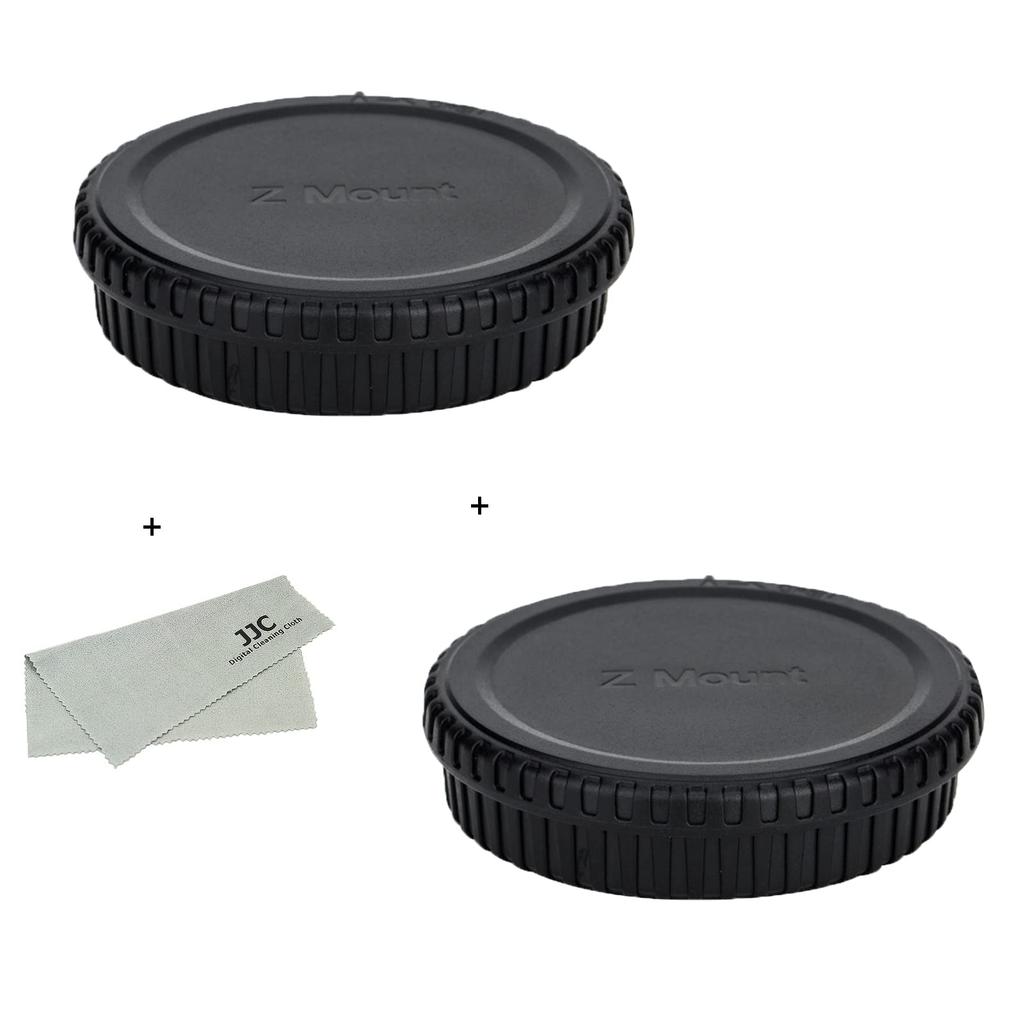 2 Pairs JJC Nikon Z Mount Rear Lens Caps Body Caps for Nikon Z Mount Cameras Including Nikon Z50 Z Z7 + & Lenses, Z5II, II, Z6III, Zf, Z30, Z9, Z8,