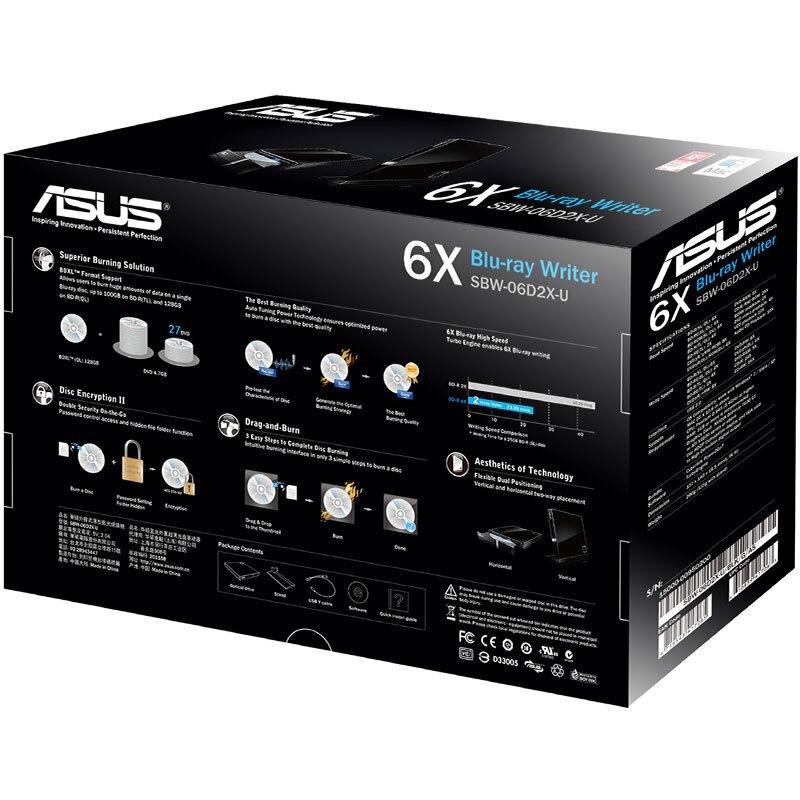 ASUS SBW-06D2X-U External 6x Blu-ray Burner