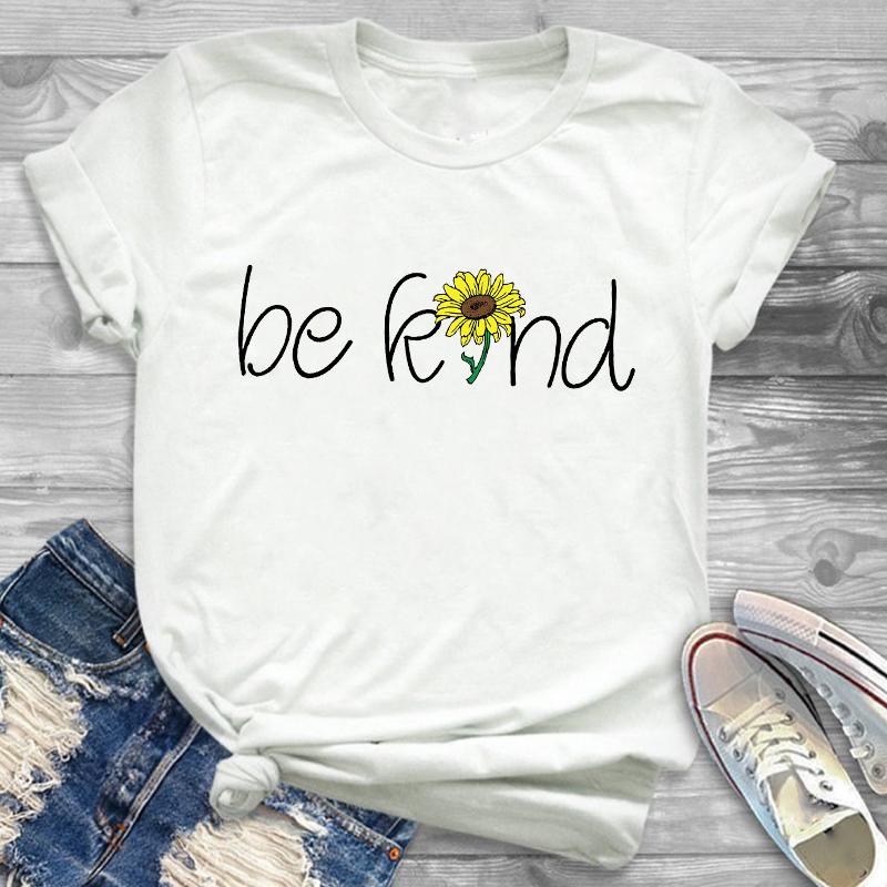 Sunflower Painting Flowers Womens Female Graphic T Shirt Women 90S Harajuku Kawaii Fashion T Shirt Streetwear