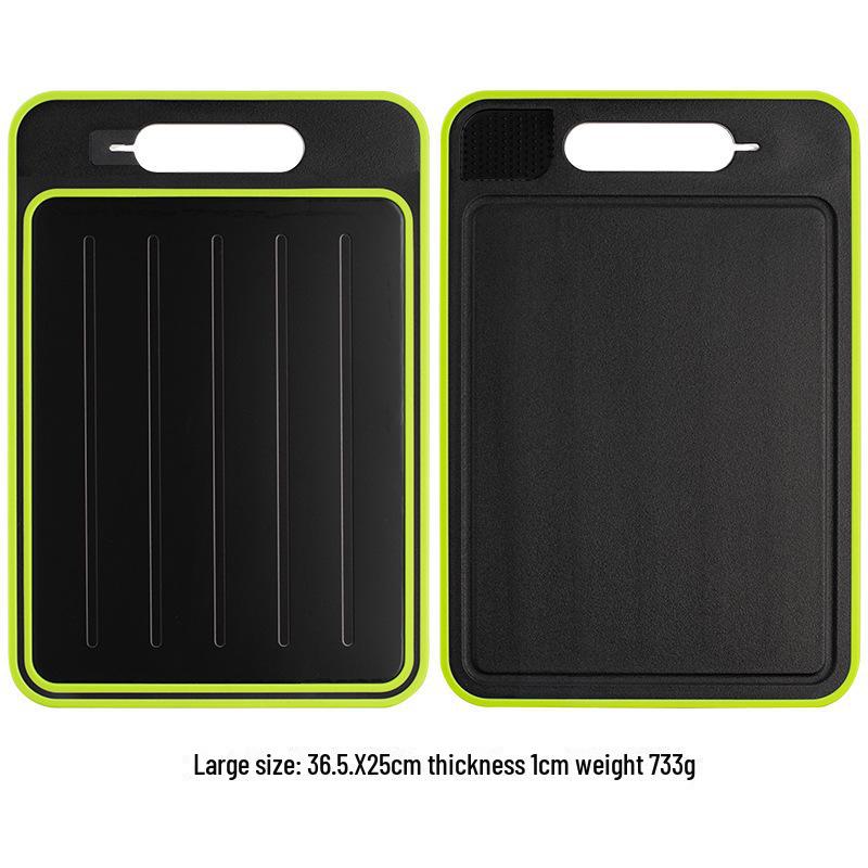 

Двусторонняя алюминиевая разделочная доска Quick Thaw: Загущенный для стейков, фруктов и многого другого Square Cutting Board