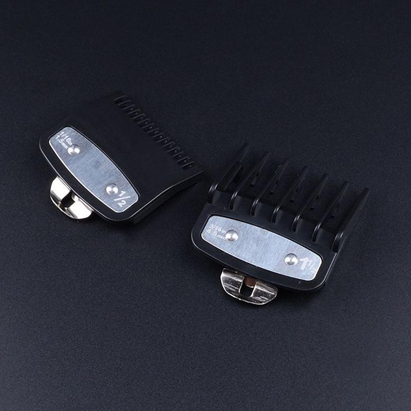 2 Pièces Sabots de Tondeuse à Cheveux Peignes Guides Tondeuse Guides de Coupe Accessoire Outils de Coiffure Compatibles 1,5 mm 4,5 mm