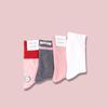 ANGEL SOCKS SET003_Strawberry Milk Pink Women's Fashion Gift Return Gift Daily Socks Coordination Gift Set Socks Pretty Brand