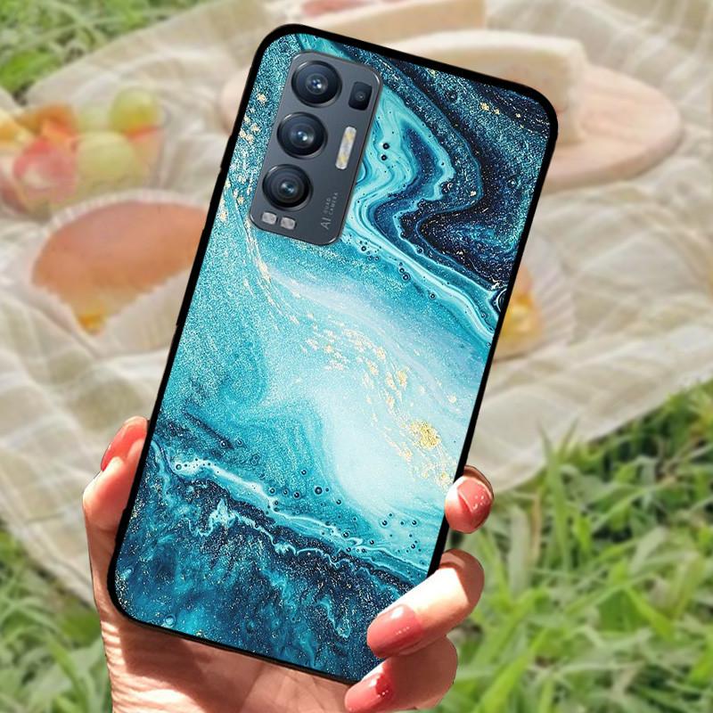 For OPPO Find X3 Neo Case Cover Silicone Soft Marble Black Bumper Funda Coque for Oppo Find X3 Lite Protective Capa FindX3 Neo