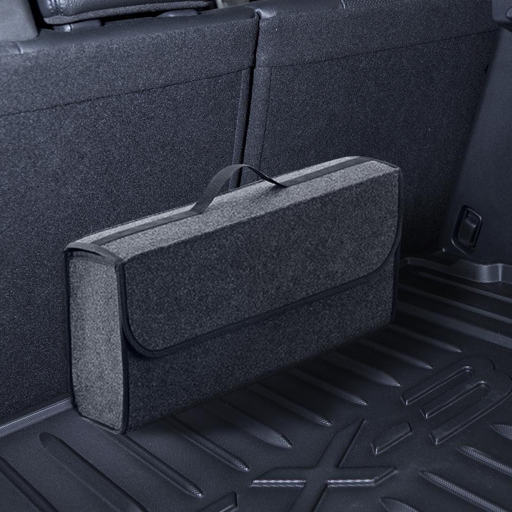 Auto Cargo Container Bag Car Trunk Organizer Portable Car Trunk Organizer Felt Cloth Storage Case Auto Interior Stowing Tidying