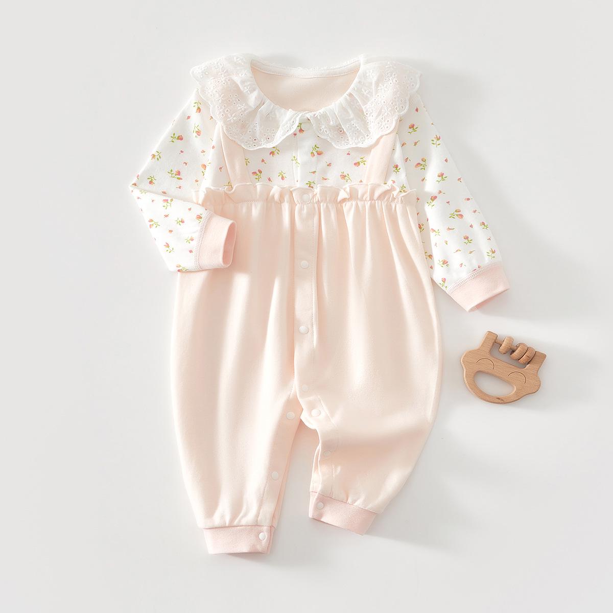 

Комбинезон для новорожденных с длинными рукавами 2024 года — супер милый комбинезон на весну/осень для раннего ползания Size 66: 10-14 lbs