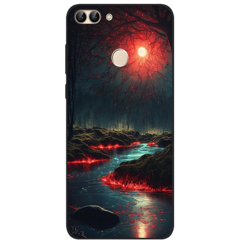 For Huawei P Smart 2018 FIG-LX1 PSmart Case For Huawei P Smart 5.65inch Case TPU Soft Silicone Cute Wolf Back Cover Phone Case