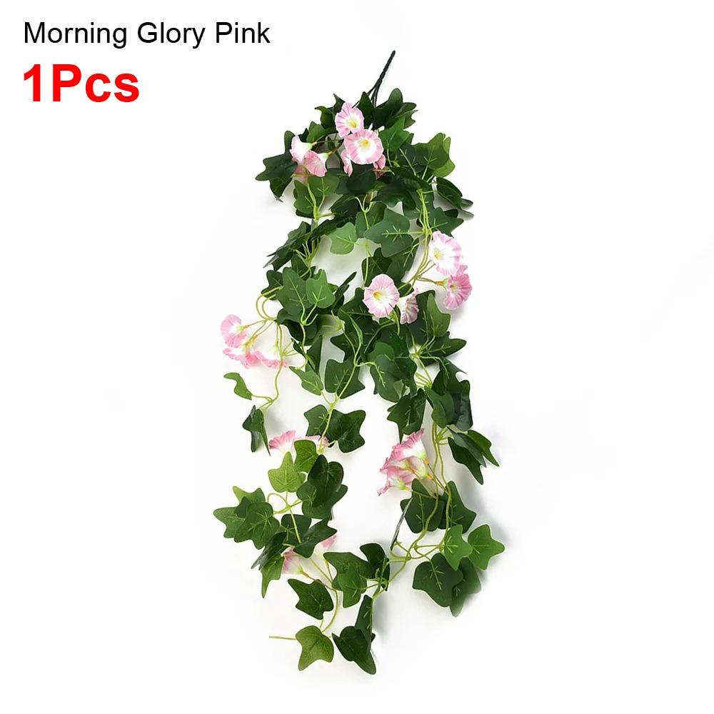 1Pcs Pink Blue White Purple Artificial Vines Plants 100cm Fake Vine Rattans  Outdoor Wedding Party