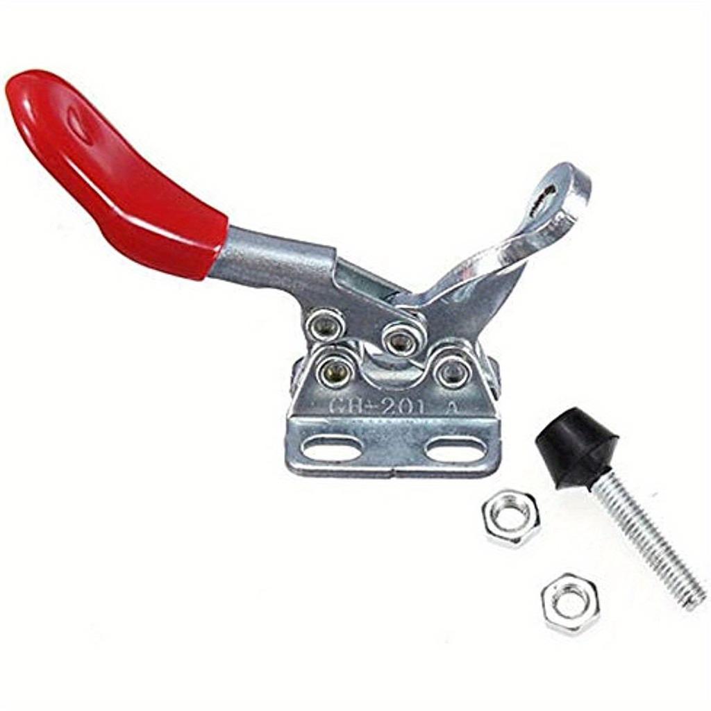 201A Horizontal Toggle Clamp Quick-release Toggle Clamps Set 27kg/60lbs Holding Capacity Anti-slip Hold Down Hand Clip Tool
