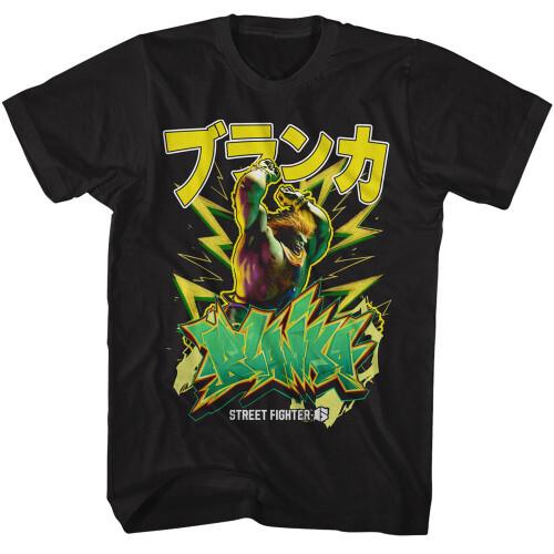 Street Fighter Blanka Graffiti T-ShirtBlack Unisex T-Shirt XL