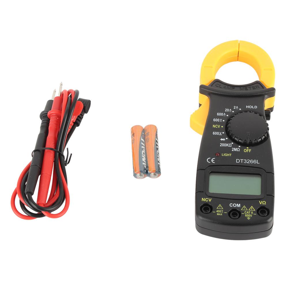 Clamp Meter Digital Clamp Meter Digital Clamp Multimeter LCD Display Clamp Ammeter DT3266L Shipped with included batteries