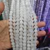 White Phantom Natural Crystal 8mm Round Loose Beads for DIY Accessories and Bracelet Making