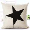 Brief Liebe Zuhause Kissenbezüge Baumwolle Leinen Schwarz Weiß Kissenbezug Sofa Bett Nordisch dekorativer Kissenbezug almofadas 45x45cm