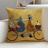 Copricuscino d'Arte P-Sam Toft Set Federe in Lino Naturale, Decorazione All-In-One per Divano, Camera da Letto e Sedia