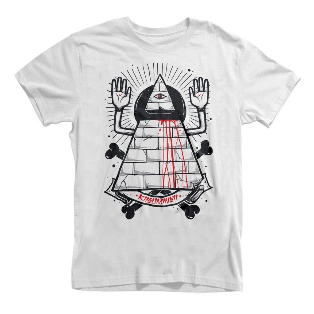 Pyramid Eye 2Pac Masons Killuminati Illuminati Conspiracy Theory T-Shirt. Summer Cotton Short Sleeve O-Neck Mens T Shirt New