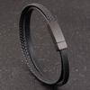 Genuine Leather Bracelet, Simple Leather Bracelet, Men's Cowhide Bracelet, Jewelry Magnet Bracelet 2026