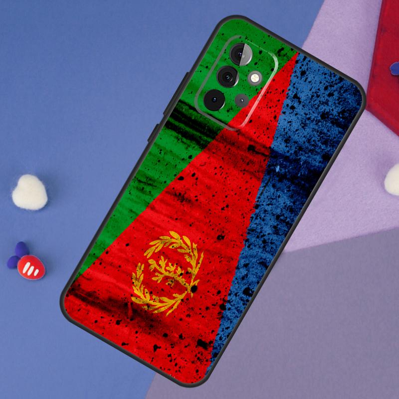 Eritrea Flag Case For Samsung Galaxy A14 A56 A36 A26 A16 A06 A54 A34 A12 A32 A52 A13 A33 A53 A15 A35 A55