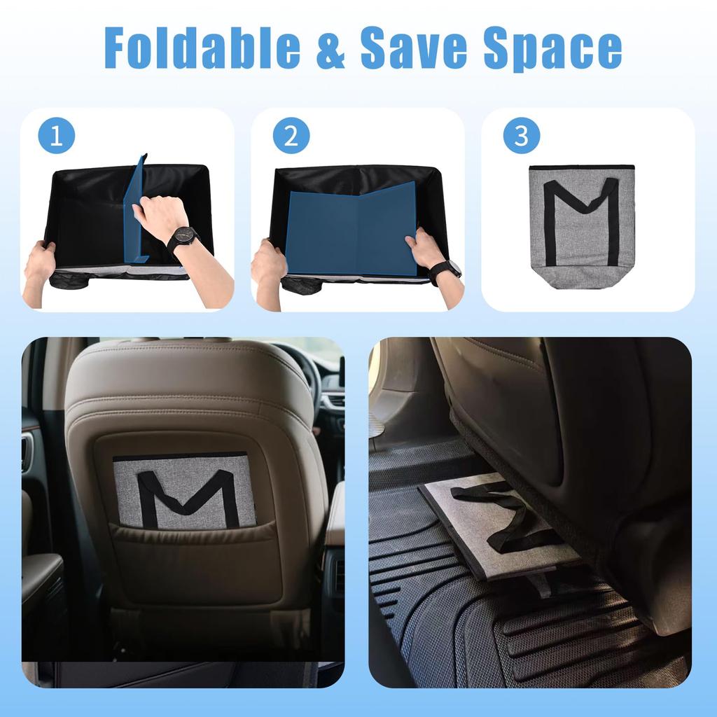 Smof Foldable Car Storage Box with Multiple Pockets and Drink Convenient storage for car and passenger Large capacity for organizing and Holder.