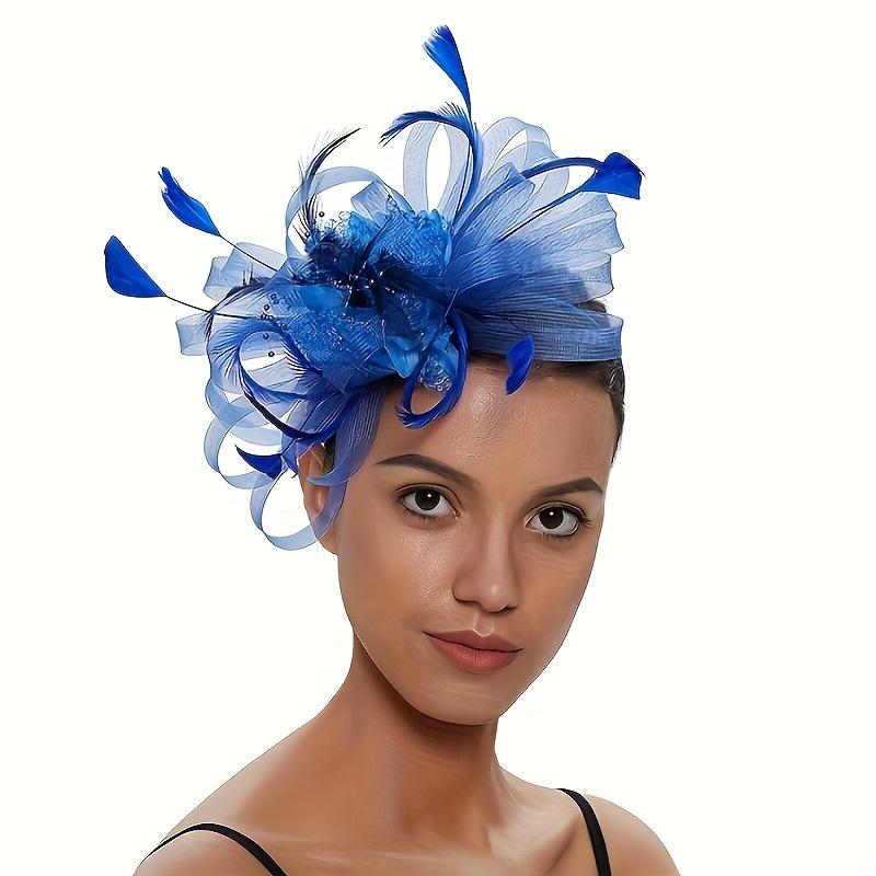 1pc Elegant Mesh Flower Fascinator Hat with Pink Floral Accents and Tulle Detail - Vintage-Inspired Hair Accessory for Parties, Tea Parties