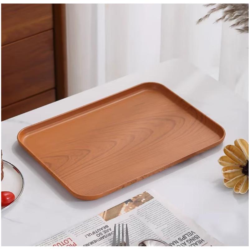 Rectangular Imitation Black Walnut Serving Tray