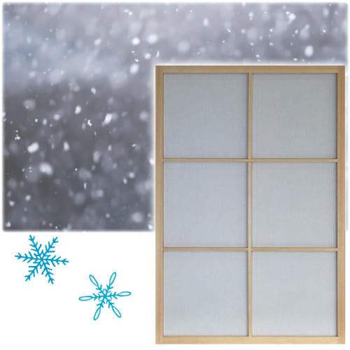 Comolife Oonao Shoji Paper, 94cm X 30m, Enough for Approximately 16 Shoji Doors, Single-Layer, Commercial Use, Qualified by Sutra Makers, Snow Pattern