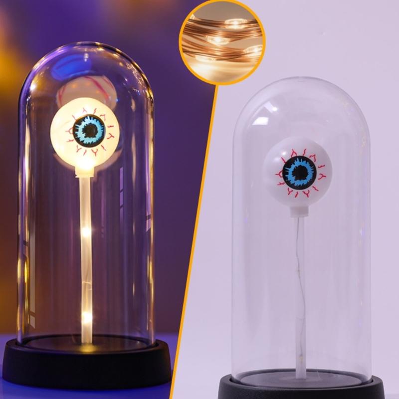 Glowing Eyeball LED Light Halloween Decoration For Mantels Desktop Shelf Home Decoration Halloween Table Centerpieces