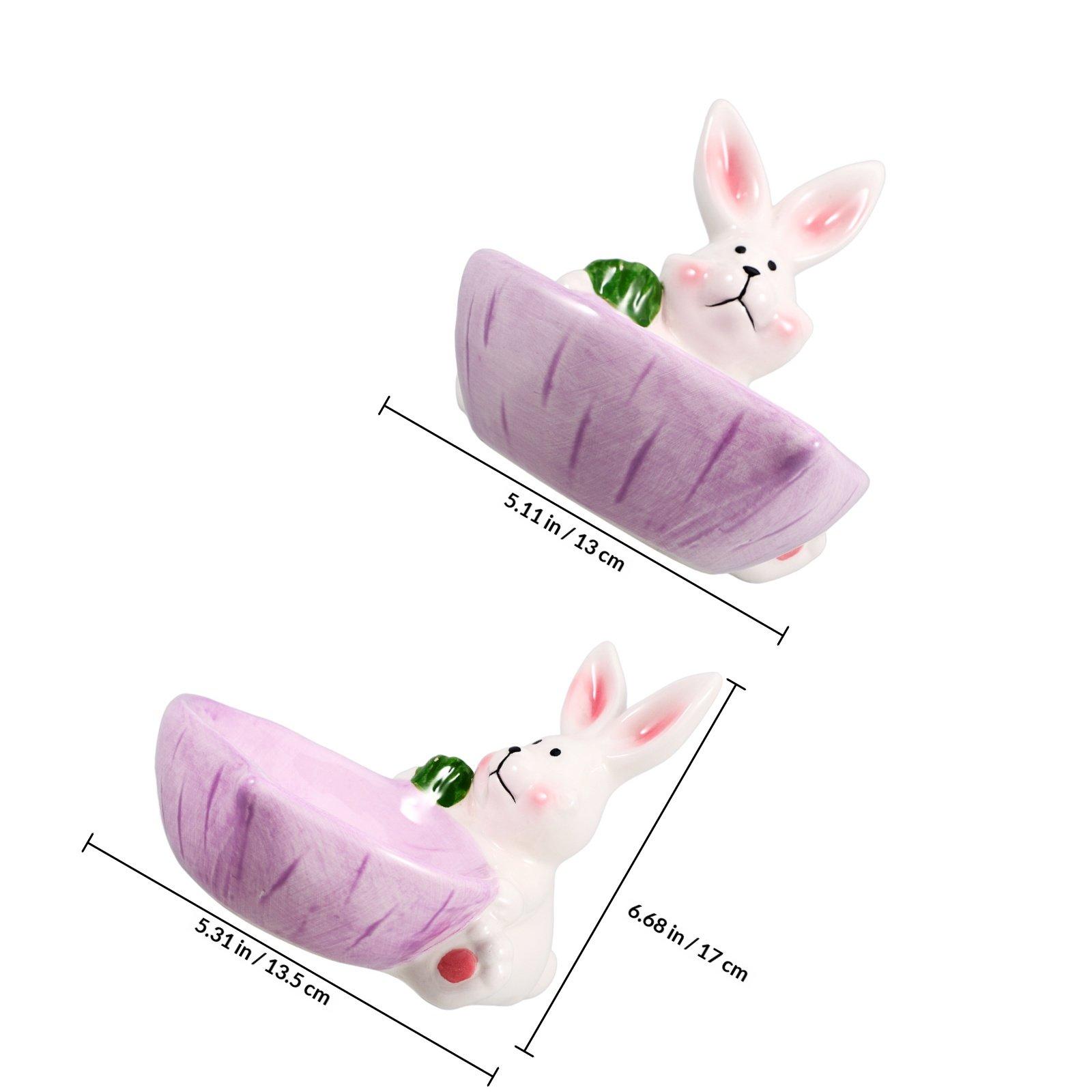 

Ceramic Pet Bowl User-Friendly Simple Structure Scratch-Resistant Large Capacity Protects Pet from Harm Lovely Design for Cats