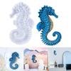 Hippocampus Decorations Mold Wall Hangings Epoxy Mould Silicone Mold for Resin Crafts Unique Wall Embellishments Mold