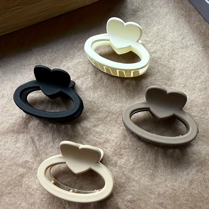 4PCS Medium Frosted Grab Clip Premium Geometric Hairpin Female Back of Head Clip Hairpin Headgear Hair Accessories