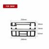 For BMW 3 Series E46 98-05 Carbon Fiber Console AC CD Panel Sticker Cover Trim