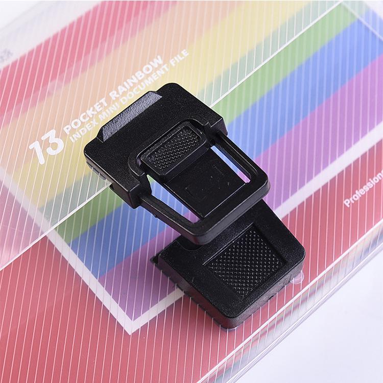 A6 Accordion File - 13 Pocket Multi-layer Folder with Buckle for Receipts and Documents