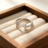 New Micro-diamond Cross Fashion 925 Sterling Silver Jewelry Opening Rings 02903
