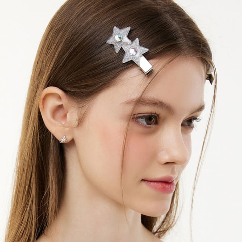 VVV Glitter Star Cubic Clip Hairpin
