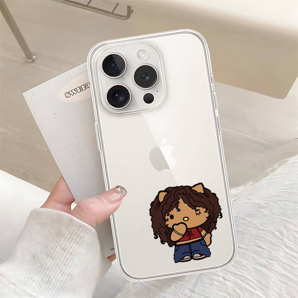 B-Black Earthy Head Wrap H-Hello K-Kit-ty Phone Case For Iphone17 16 15 11 13 14 Pro Max 7 8 Plus X Xr Xs Max Se2020 12mini Tran