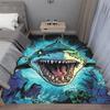 Terrifying Great White Shark White Shark White Death Carpet Floor Mat Adds a Great Focal Point To Any Space