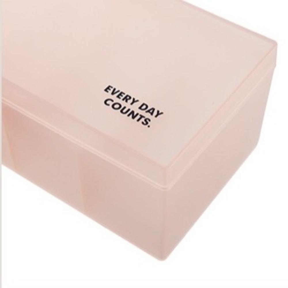 7 Grids Data Cable Storage Box with Cover Charging Line Storage Container  Headset