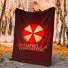 Umbrella Corp Flannel Blanket Soft Warm All-Season Throw, Design for Camping, Car Travel, Hiking Sofa, Bed, Office Perfect Gift for Parties