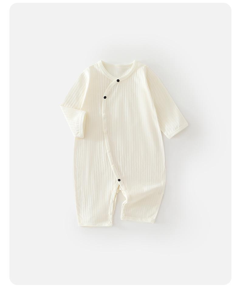 Baby Pure Cotton Long Sleeve Air Conditioning Pajamas - Soft, Skin-Friendly, Breathable, Four Seasons Bodysuit