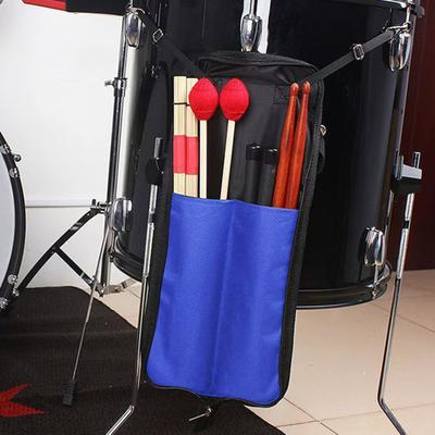 Drumstick Bag Thickened Oxford Cloth Drum Stick Holder Storage Case with Hooks Inside