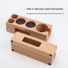Coffee Tamper Base & Machine Handle Storage Wooden Seat Bracket for Powder Dispenser
