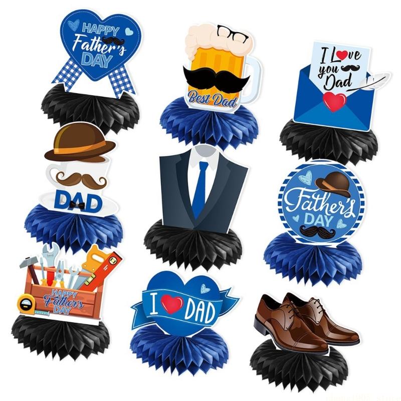 QX2E Handmade Father's Day Event Decoration Collection With Ready To Hanging Paper Accent For Indoor Use
