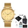 Gohuos 8823 Custom Luxury Fashion Mens Wristwatch Waterproof Original Quartz Wrist Watch for Men Reloj Para Hombre Montre Homme