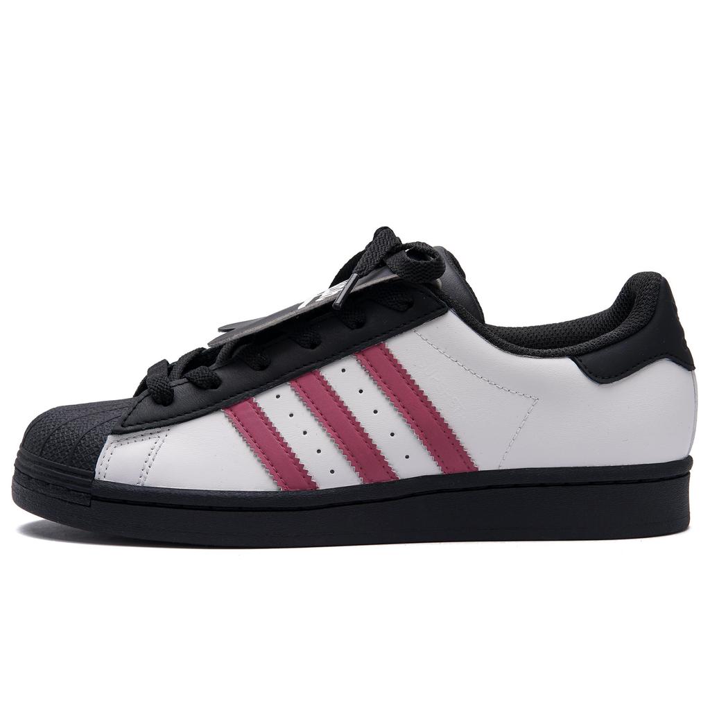 Adidas Originals SUPERSTAR Pink Gray Low top Skateboard Shoes Unisex Black Pink EG4959(Team645-)