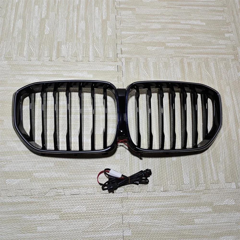 Front Kidney Grill Grille Racing Grills Grille With LED Lights For BMW X5 G05 M50i M50d xDrive30d 40i 40d 45e Pre-LCI 2018-2025